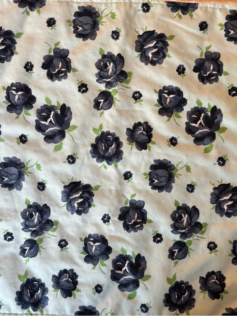 Navy and Aqua Roses Babies Lovey